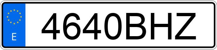 Numer rejestracyjny 4640BHZ posiada RENAULT MEGANE