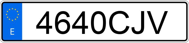 Numer rejestracyjny 4640CJV posiada PEUGEOT 206 Numer rejestracyjny 4640CJV posiada PEUGEOT 206