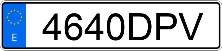 Numer rejestracyjny 4640DPV posiada AUDI A4