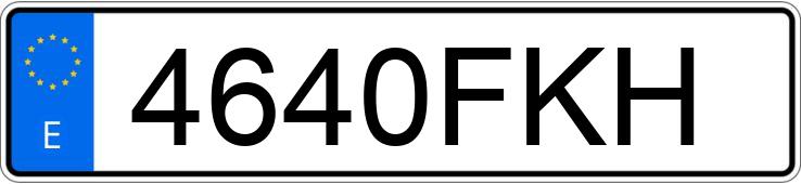 Numer rejestracyjny 4640FKH posiada FORD FOCUS C-MAX