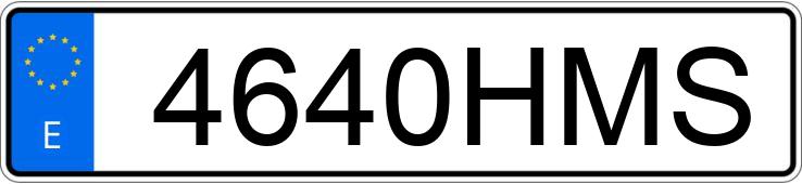 Numer rejestracyjny 4640HMS posiada AUDI A6