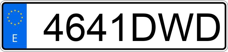 Numer rejestracyjny 4641DWD posiada BMW SERIE 3