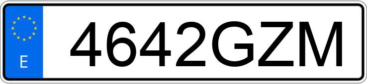 Numer rejestracyjny 4642GZM posiada MERCEDES C (204)