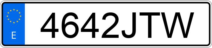 Numer rejestracyjny 4642JTW posiada OPEL COMBO