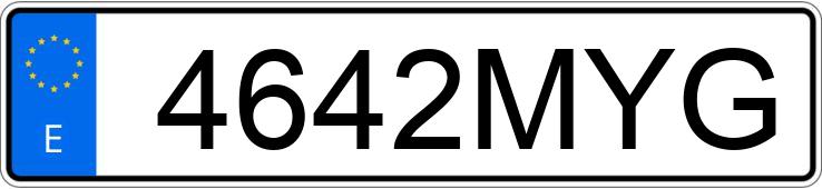 Numer rejestracyjny 4642MYG posiada MG CYBERSTER