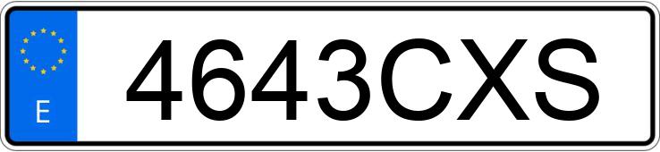 Numer rejestracyjny 4643CXS posiada MERCEDES SPRINTER 308 CDI CA.AB. 3000 3.5T