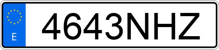 Numer rejestracyjny 4643NHZ posiada AUDI S3