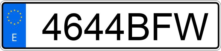 Numer rejestracyjny 4644BFW posiada SEAT CORDOBA Numer rejestracyjny 4644BFW posiada SEAT CORDOBA