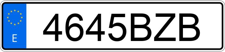 Numer rejestracyjny 4645BZB posiada BMW SERIE 3