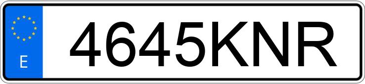 Numer rejestracyjny 4645KNR posiada RENAULT CLIO