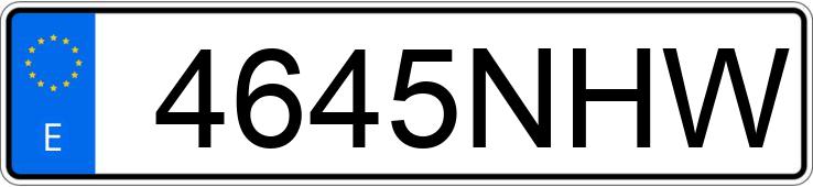 Numer rejestracyjny 4645NHW posiada RENAULT CLIO