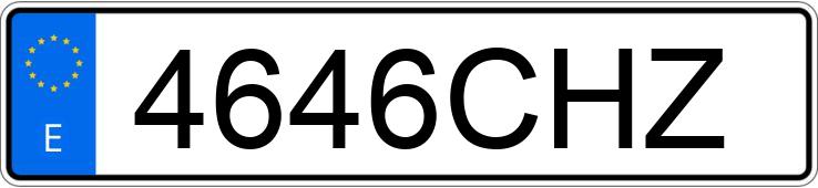 Numer rejestracyjny 4646CHZ posiada RENAULT KANGOO