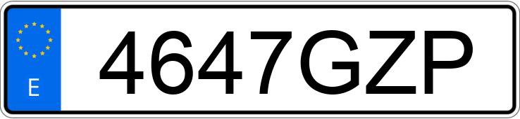 Numer rejestracyjny 4647GZP posiada CITROEN C4 PICASSO 5PZ