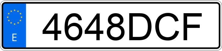 Реєстраційний номер 4648DCF має CITROEN C2