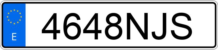 Numer rejestracyjny 4648NJS posiada BMW SERIE 5