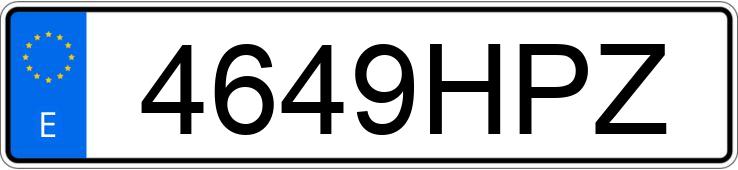 Numer rejestracyjny 4649HPZ posiada VOLKSWAGEN TOUAREG