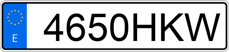 Numer rejestracyjny 4650HKW posiada VOLVO V60