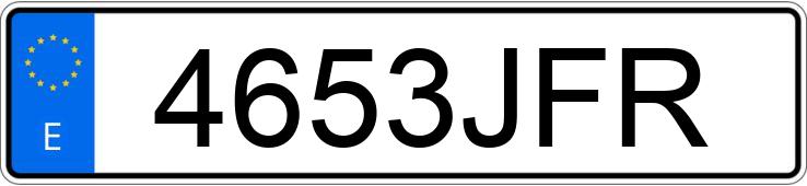 Numer rejestracyjny 4653JFR posiada RENAULT MEGANE