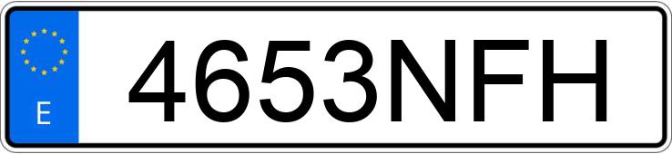 Numer rejestracyjny 4653NFH posiada AUDI RS3