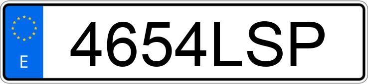 Numer rejestracyjny 4654LSP posiada OPEL CORSA