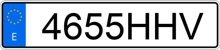 Numer rejestracyjny 4655HHV posiada TOYOTA AVENSIS