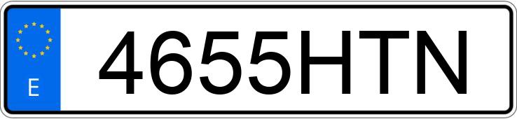 El número de registro 4655HTN tiene MERCEDES E (212-207)