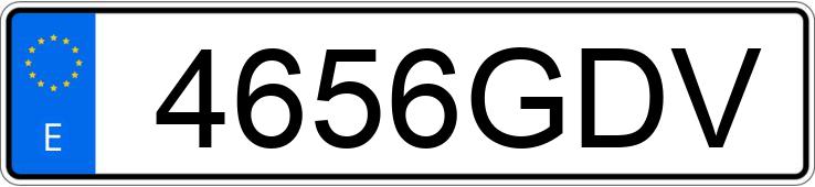 Le numéro d’enregistrement 4656GDV a FORD FOCUS