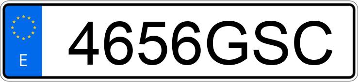 Numer rejestracyjny 4656GSC posiada VOLKSWAGEN PASSAT