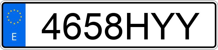 Numer rejestracyjny 4658HYY posiada OPEL ZAFIRA TOURER Numer rejestracyjny 4658HYY posiada OPEL ZAFIRA TOURER