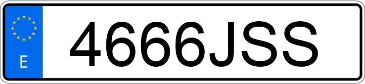 Numer rejestracyjny 4666JSS posiada MERCEDES C (205)
