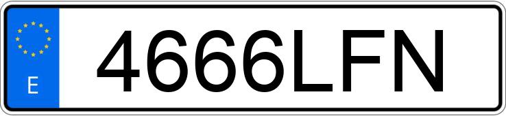 Numer rejestracyjny 4666LFN posiada PORSCHE MACAN