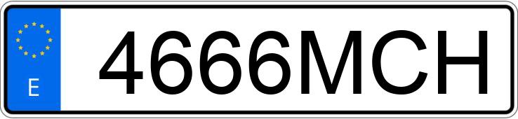 Numer rejestracyjny 4666MCH posiada SEAT ATECA