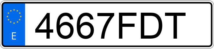 Numer rejestracyjny 4667FDT posiada SEAT IBIZA