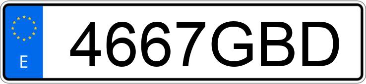 Numer rejestracyjny 4667GBD posiada SUZUKI GRAND VITARA Numer rejestracyjny 4667GBD posiada SUZUKI GRAND VITARA