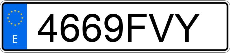 Numer rejestracyjny 4669FVY posiada CITROEN C3 PLURIEL