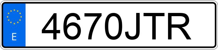 Numer rejestracyjny 4670JTR posiada MERCEDES GLC (253)