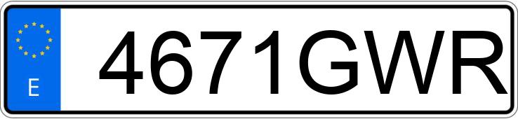 Numer rejestracyjny 4671GWR posiada RENAULT GRAND SCENIC