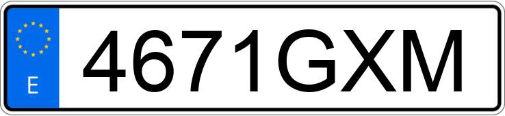 Numer rejestracyjny 4671GXM posiada OPEL CORSA