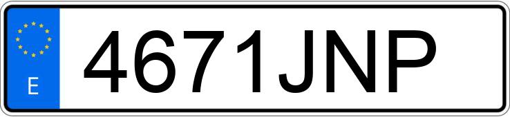 Numer rejestracyjny 4671JNP posiada FORD TRANSIT