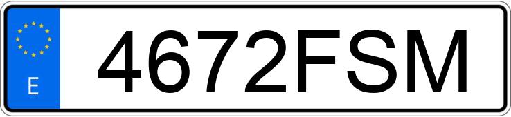Numer rejestracyjny 4672FSM posiada SKODA ROOMSTER