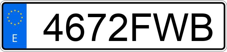 Numer rejestracyjny 4672FWB posiada BMW SERIE 3