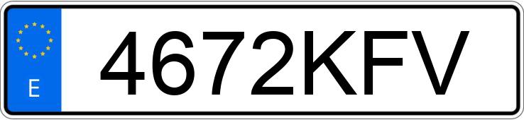 Numer rejestracyjny 4672KFV posiada PEUGEOT PARTNER Numer rejestracyjny 4672KFV posiada PEUGEOT PARTNER