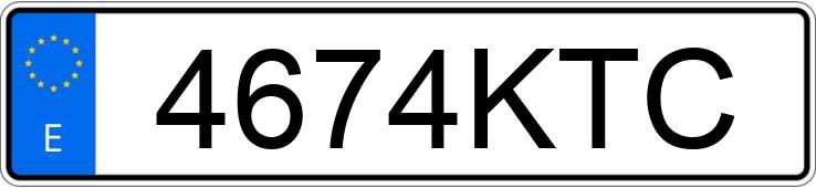 Numer rejestracyjny 4674KTC posiada PEUGEOT RIFTER