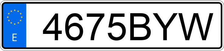 Numer rejestracyjny 4675BYW posiada LAND ROVER RANGE ROVER