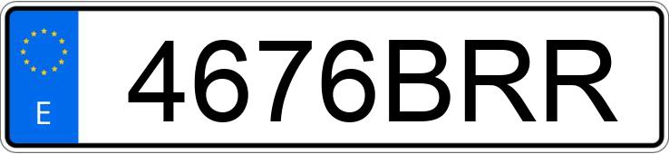 Numer rejestracyjny 4676BRR posiada PEUGEOT 307