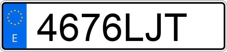 Numer rejestracyjny 4676LJT posiada SKODA OCTAVIA