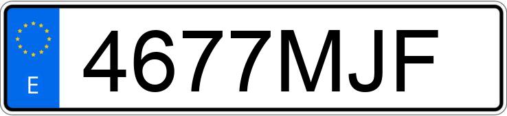 Numer rejestracyjny 4677MJF posiada DR DR 5.0 Numer rejestracyjny 4677MJF posiada DR DR 5.0