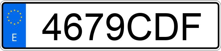 Numer rejestracyjny 4679CDF posiada SEAT IBIZA