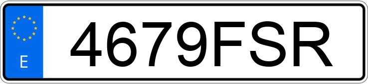 Numer rejestracyjny 4679FSR posiada AUDI A3