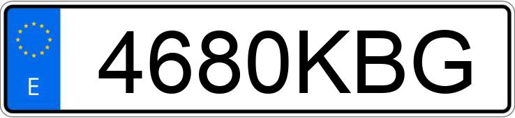 Numer rejestracyjny 4680KBG posiada DACIA DOKKER